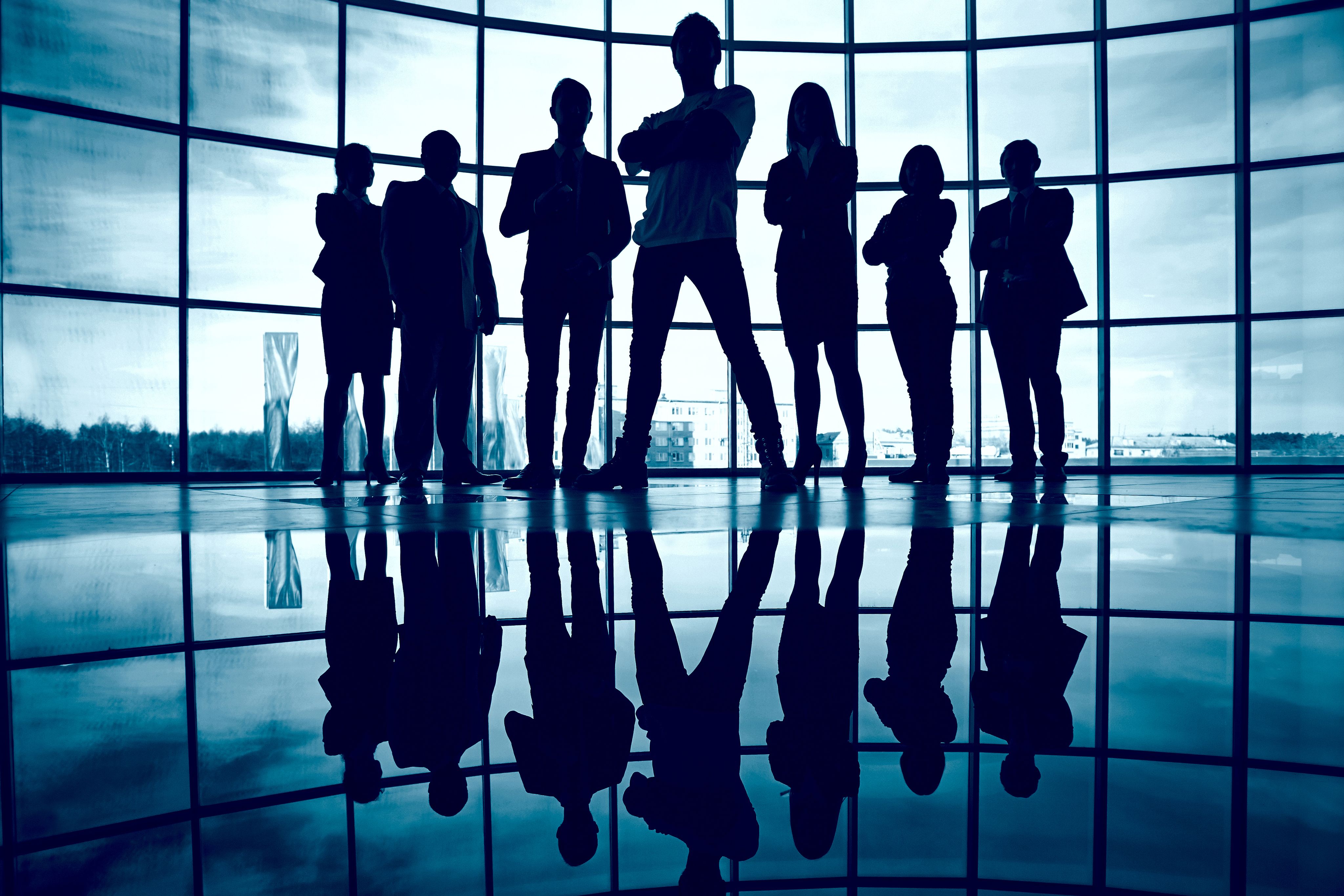 blu door Financial team photo